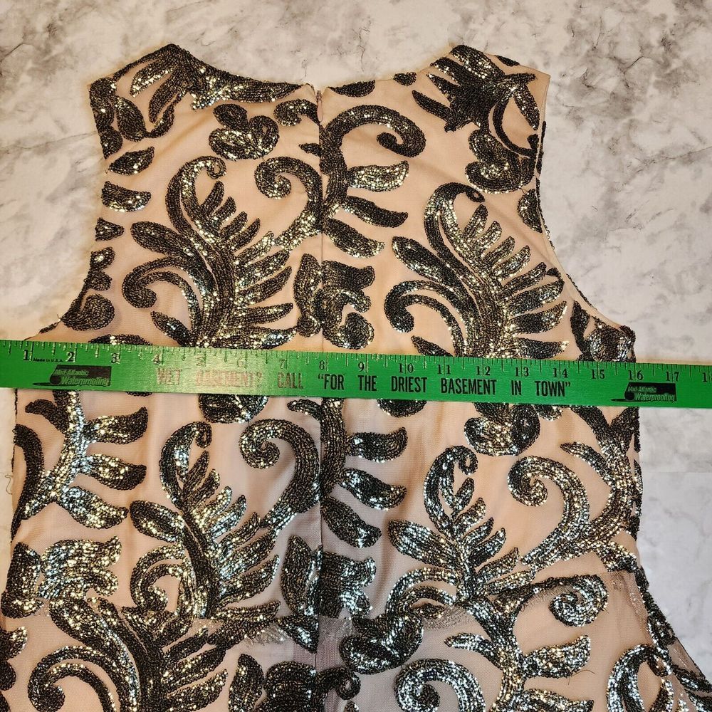 Anthropology Greylin Embellished Sequin Peplum Top Women's Size Petite Medium - Picture 8 of 10